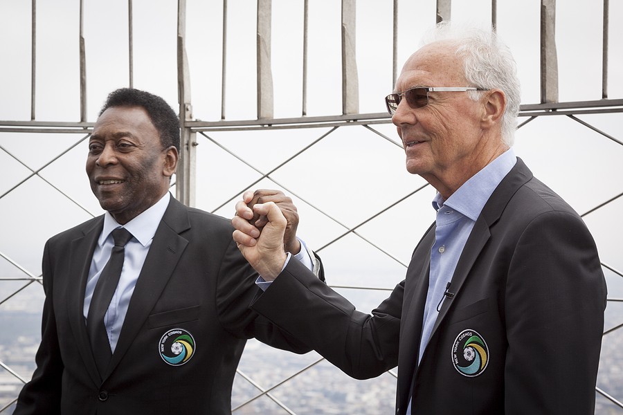 Franz Beckenbauer and Pele