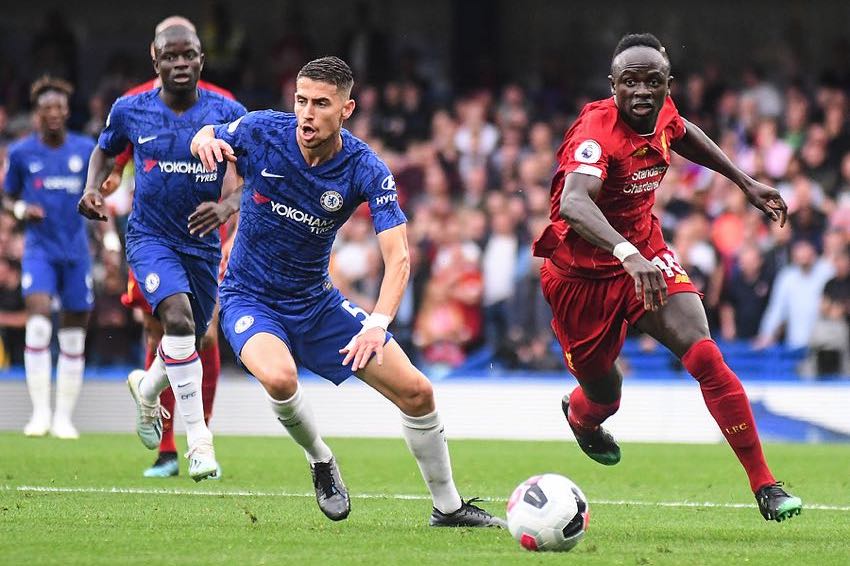 Chelsea and Liverpool players