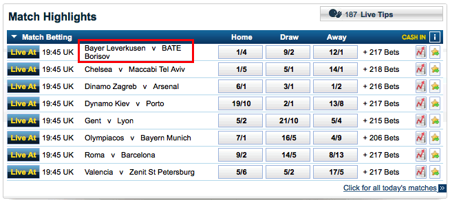 William Hill handicap