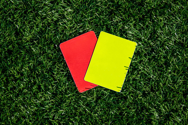 Football Booking Cards