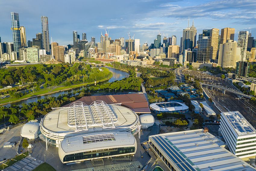 Melbourne Park - Home of the Australian Open Tennis