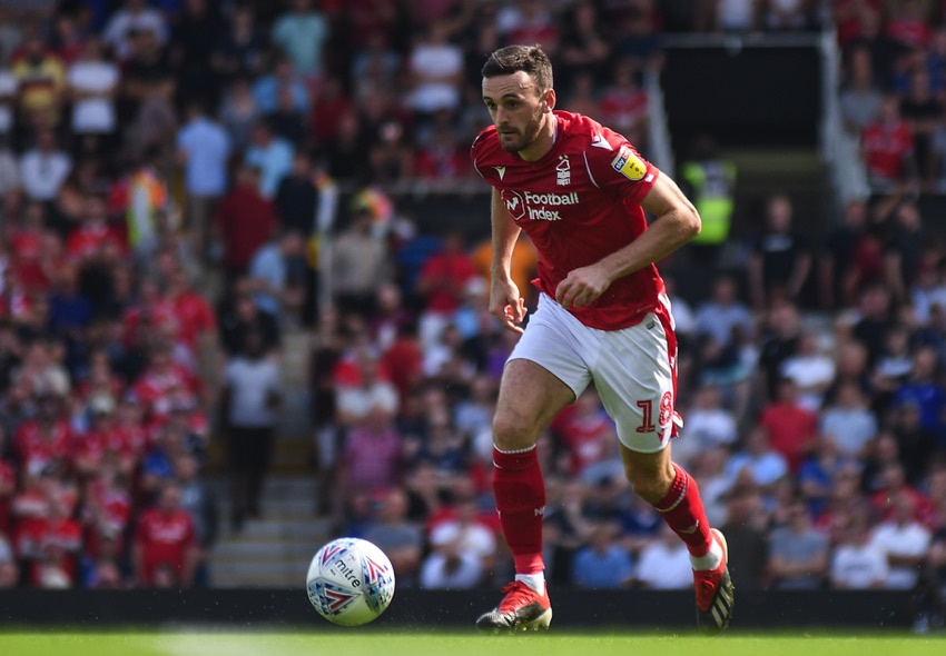 Nottingham Forest player in action