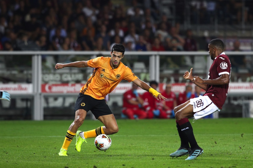 Wolves player in action