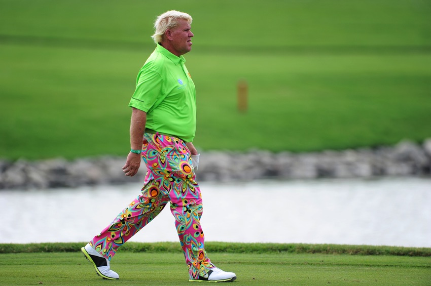 John Daly rocking neon